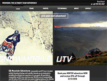 Tablet Screenshot of elkmountainadventures.com
